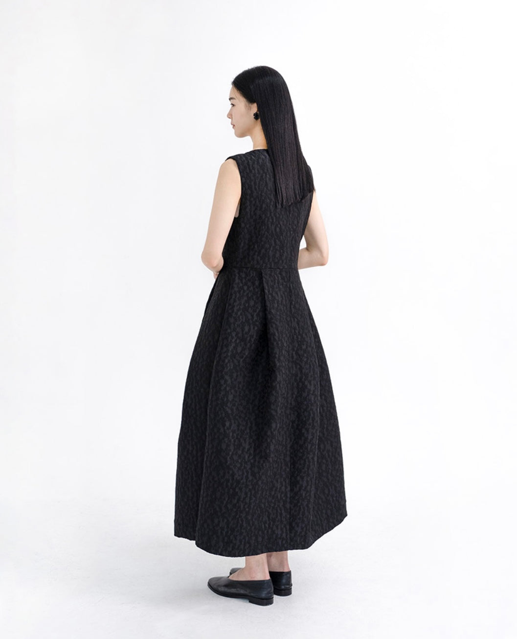 Boat Neck Floral Dress