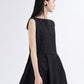 Boat Neck Floral Dress
