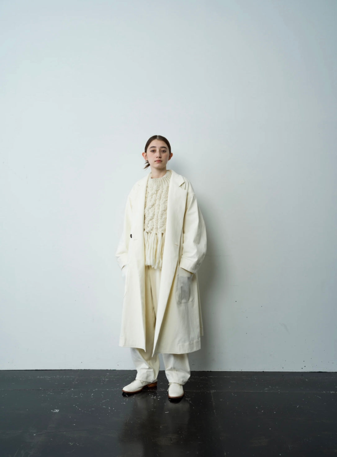 飾る春 Double-Breasted over size coat