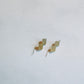 hook earring / brass+950silver